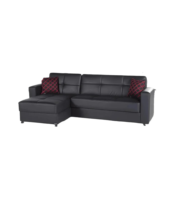 Leather corner Sofa Bed